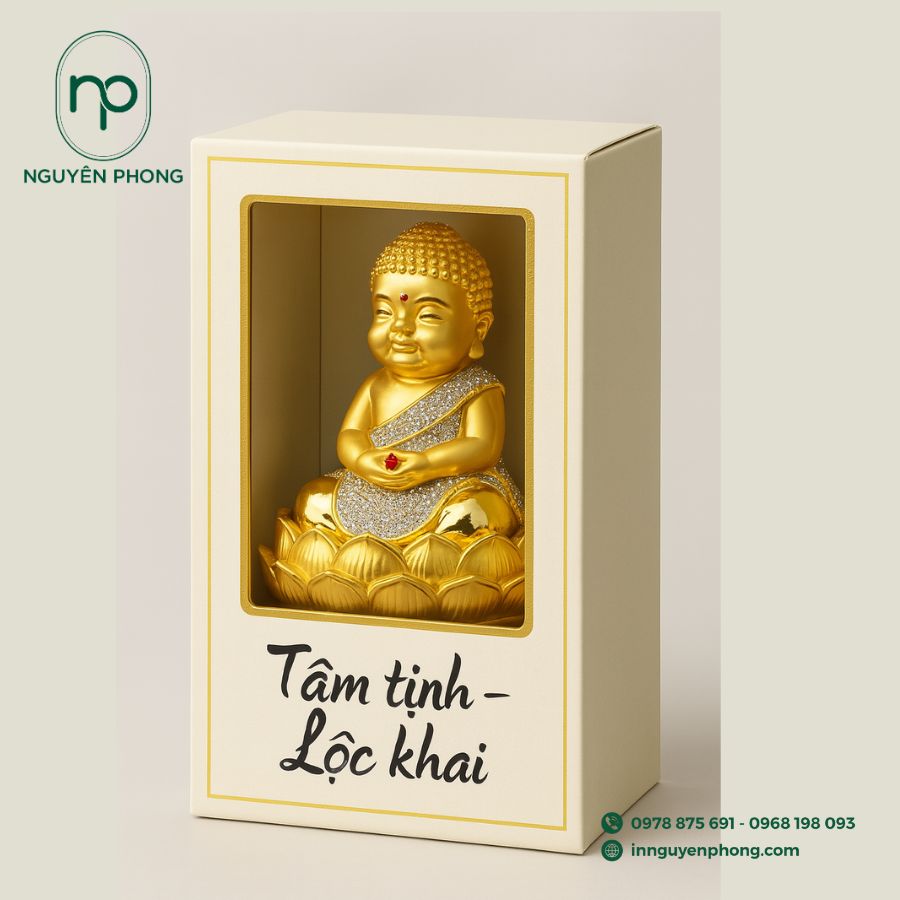In hộp giấy đựng tượng đồng: Bảo vệ và tôn vinh giá trị nghệ thuật